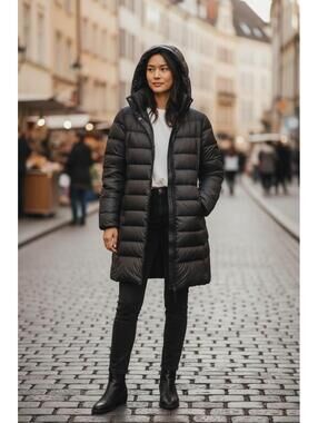 🔥 Trendy DKNY Longline Puffer • Minimalist Streetwear